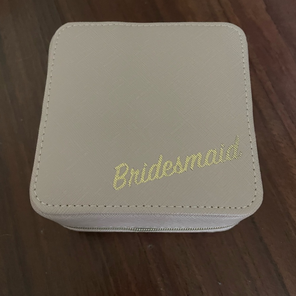 Bridesmaid Travel Jewelry Box